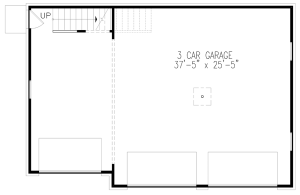 floor plan one bedroom over 3 car garage